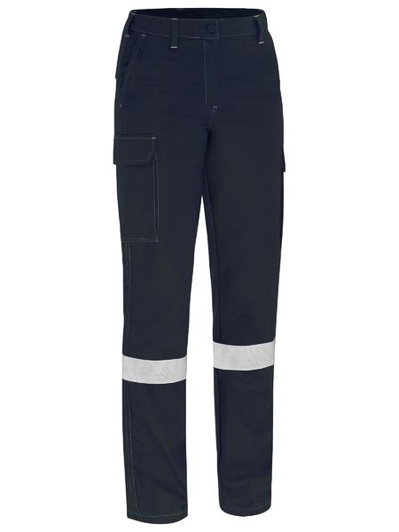 Bisley, Women's Apex 240 FR Ripstop Cargo Pant - Navy - 08
