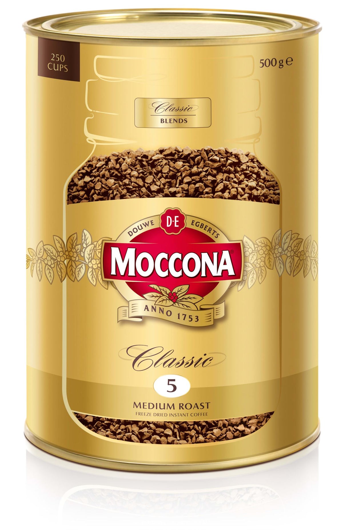 Moccona Classic Freeze Dried Coffee Medium Roast 500g (Each)