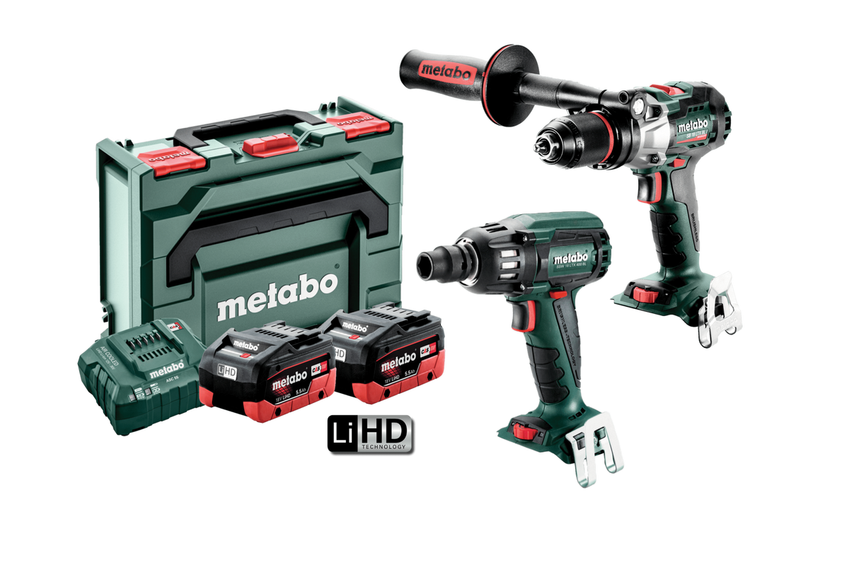 Metabo 18V Impact Wrench/Hammer Drill (Kit)