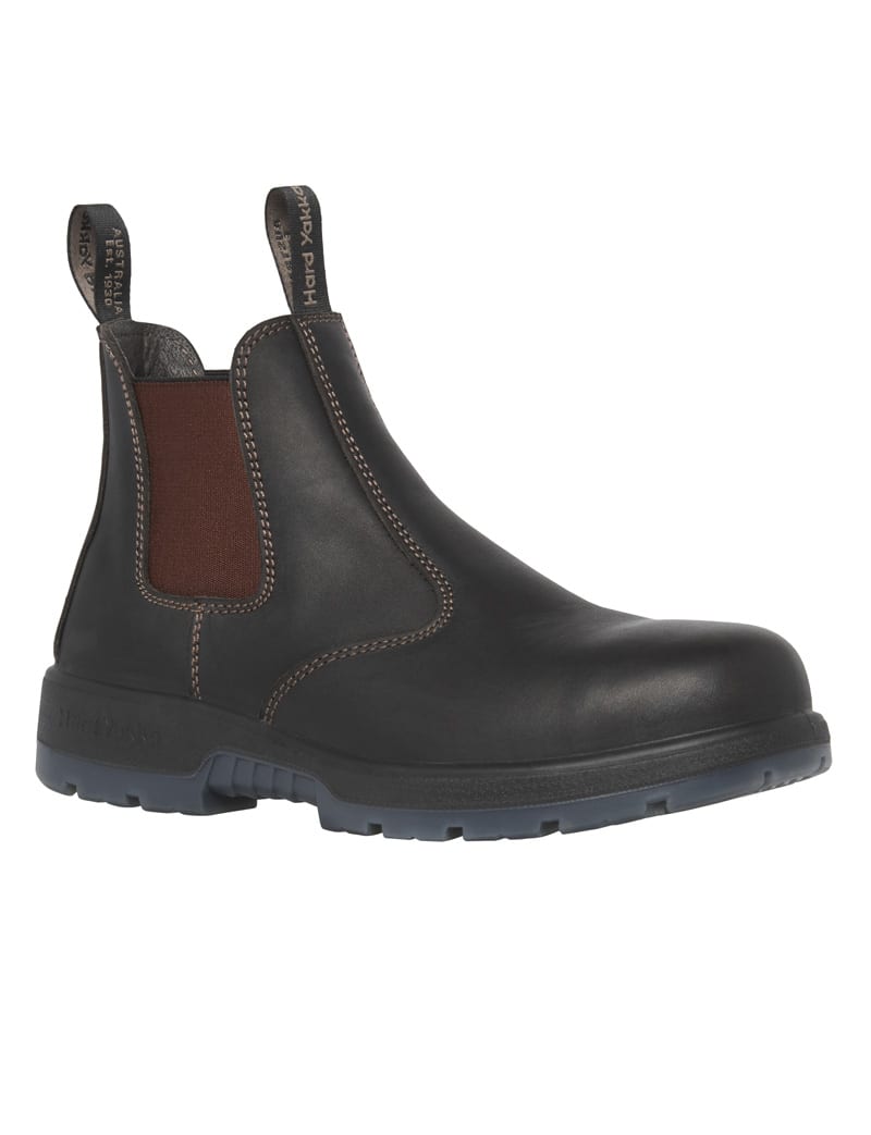 Hard Yakka Outback Steel Toe Safety Boot - Brown - Brown - 06