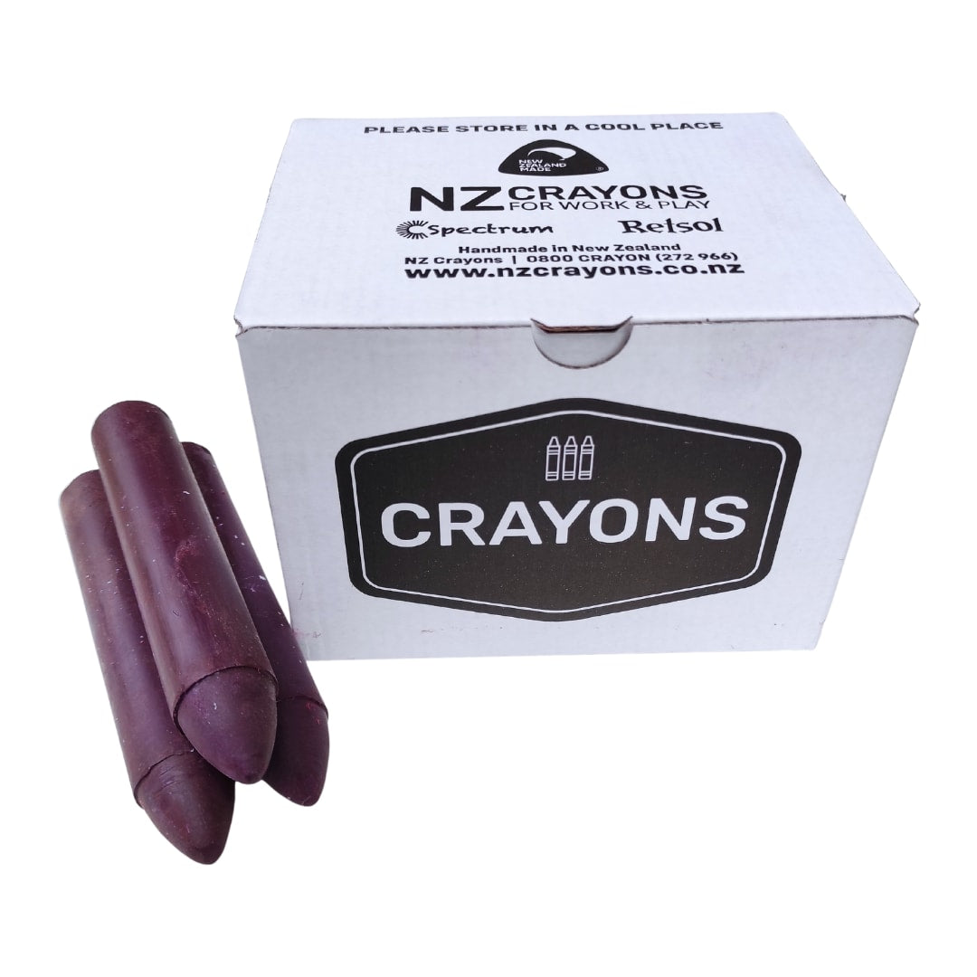 Spectrum Giant Hard Marking Crayon Purple 20 (Box)