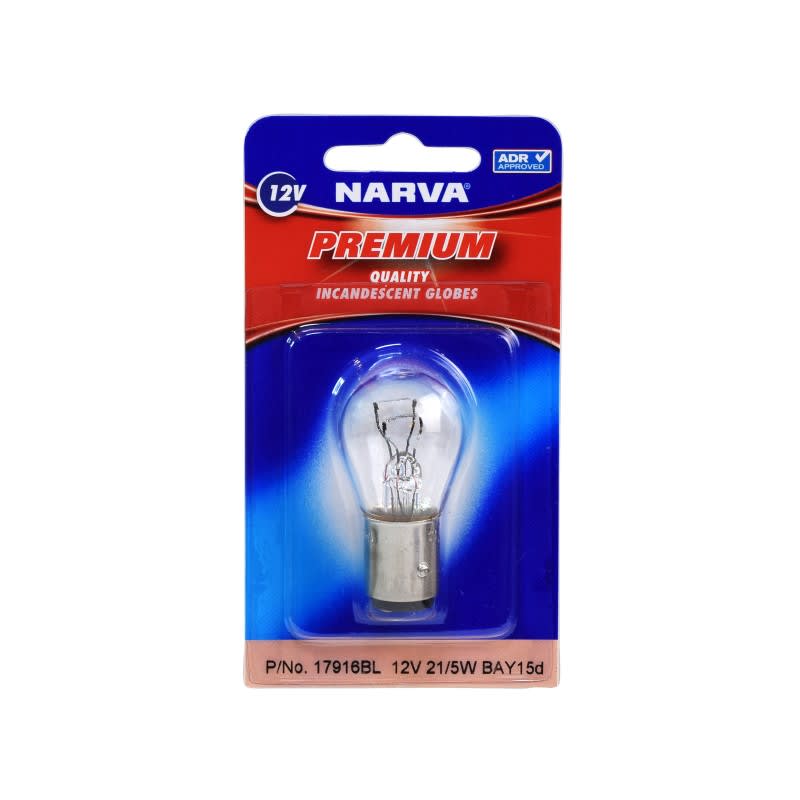 Narva Long Life 380 12V 21/5W BAY15D (Each)