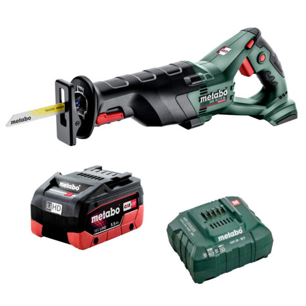 Metabo 18V Reciprocal Saw SSE18LTXBL1HD5.5K (Kit)