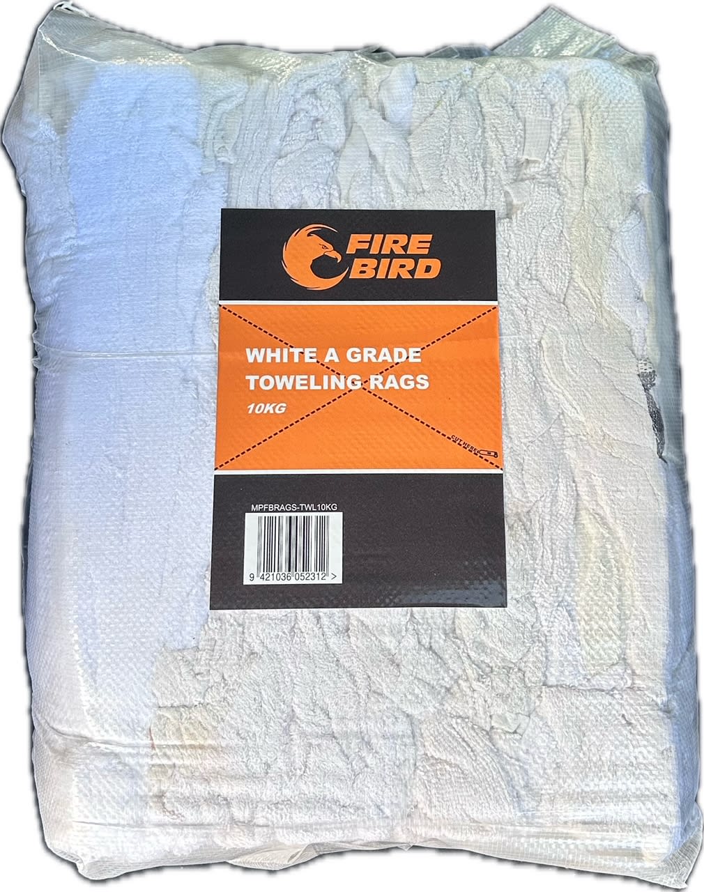 Rags White A Grade Toweling 10kg