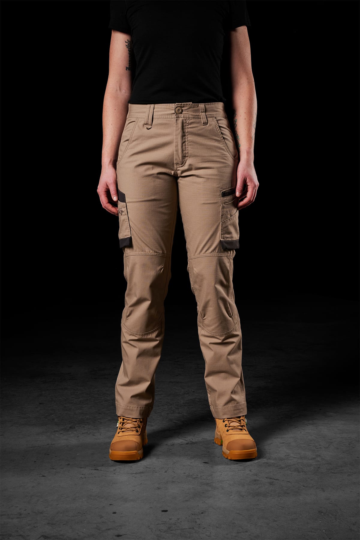 FXD, Womens Stretch Ripstop Work Pants, WP-7W - Khaki (Size: 06)
