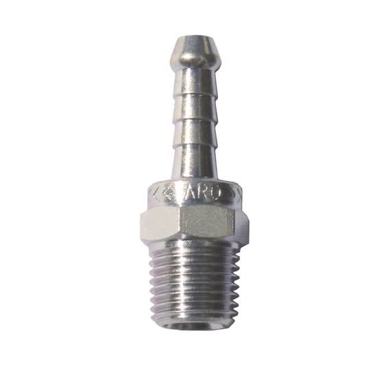 ARO Tailpiece 1/4" BSPM x 10mm Hosetail (Each)
