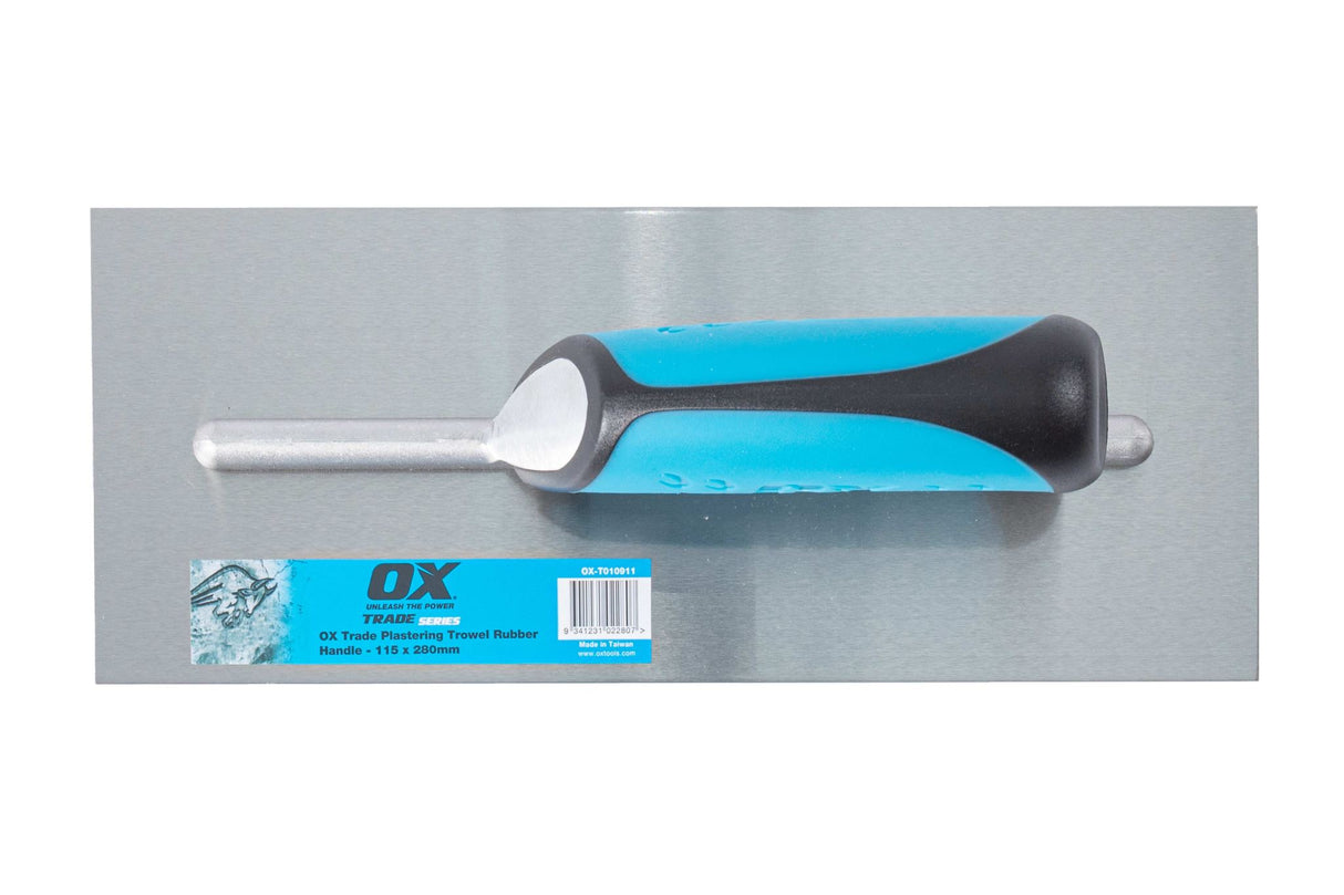 OX Trade Finishing Trowel with Rubber grip 4.5-Inch