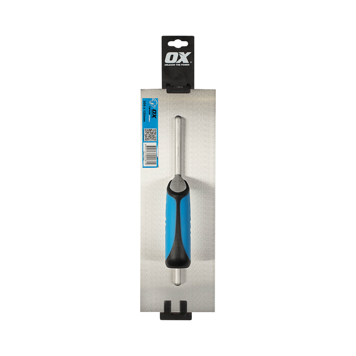 OX Trade Finishing Trowel with Rubber grip 120mm x 356mm