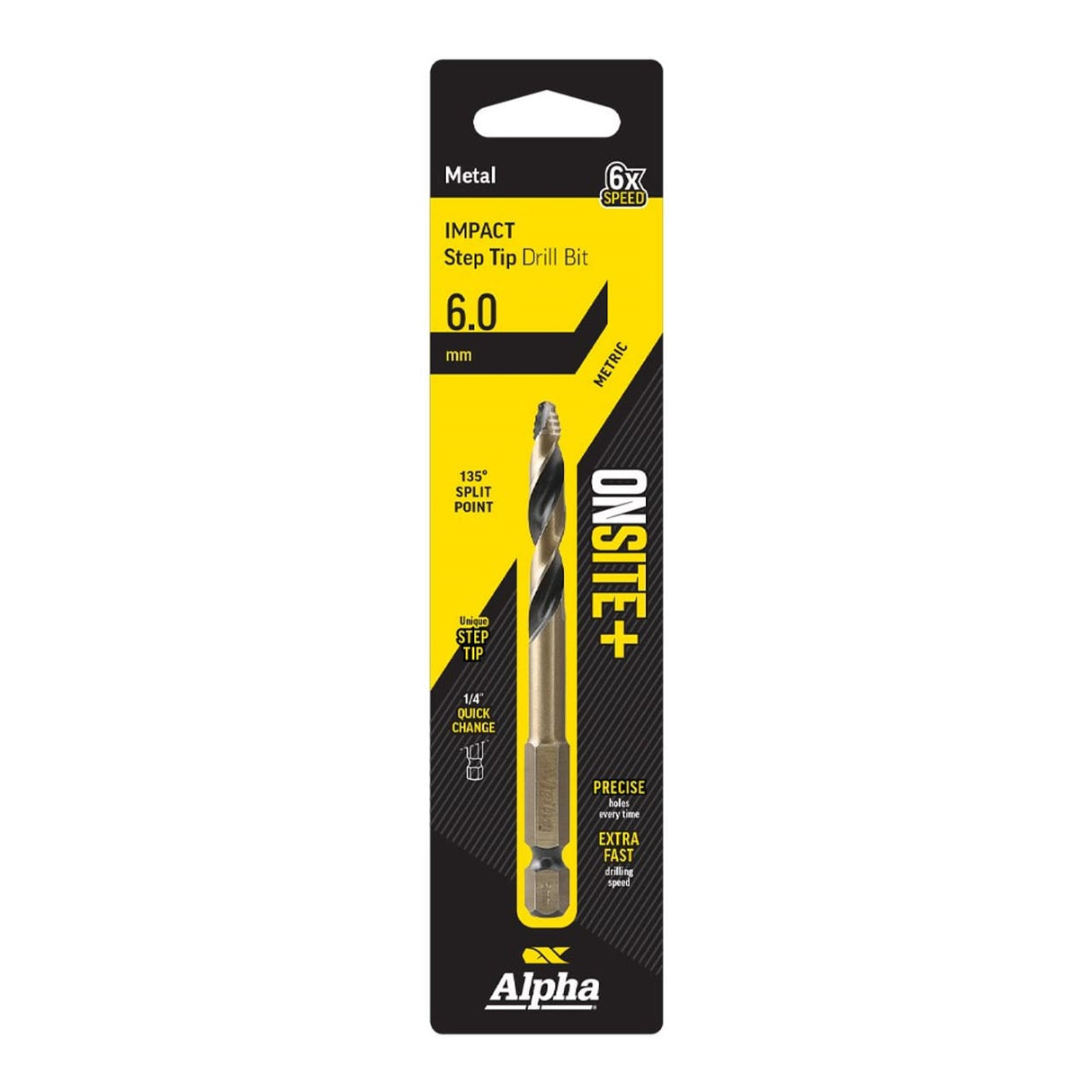 Trucut Alpha ONSITE Plus Impact Step Tip Drill Bit 6.0mm
