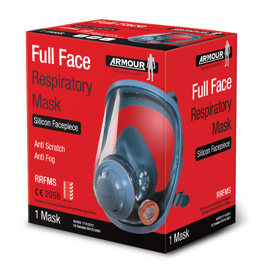 Armour Silicone Full Face Respirator Large