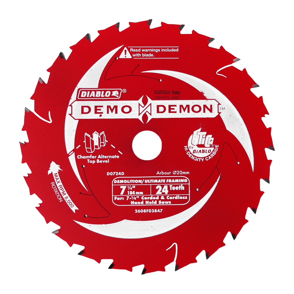 Circular Saw Blade Wood 184mm Demo Demon Each