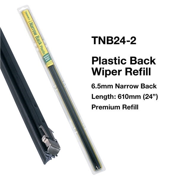 Tridon Plastic Wiper Refil Narrow 24 Inch 2pk