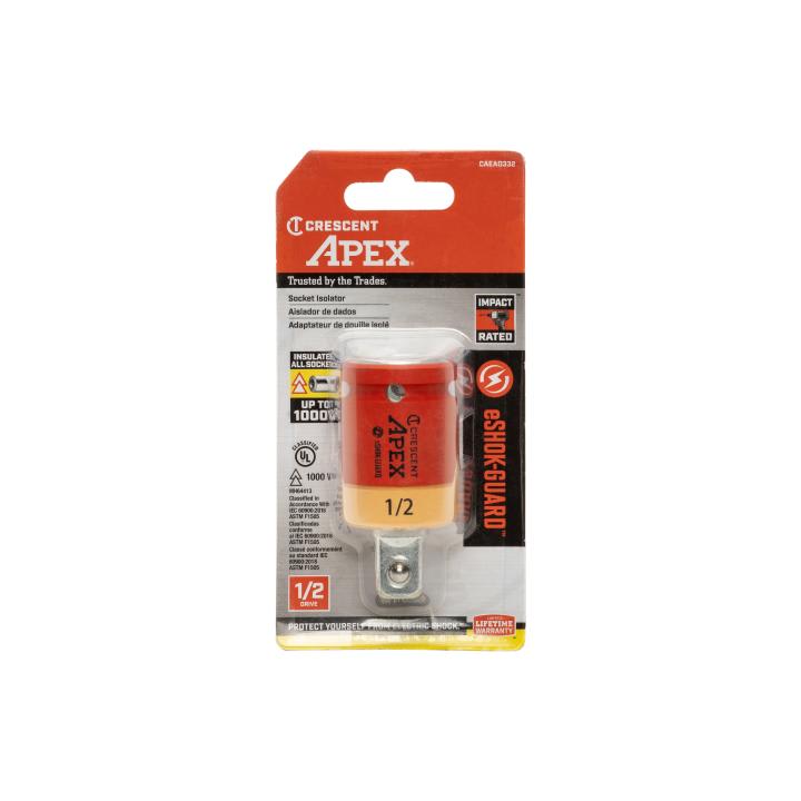 CRESCENT eSHOK-GUARD Socket Isolator 1/2" x 2-1/2"