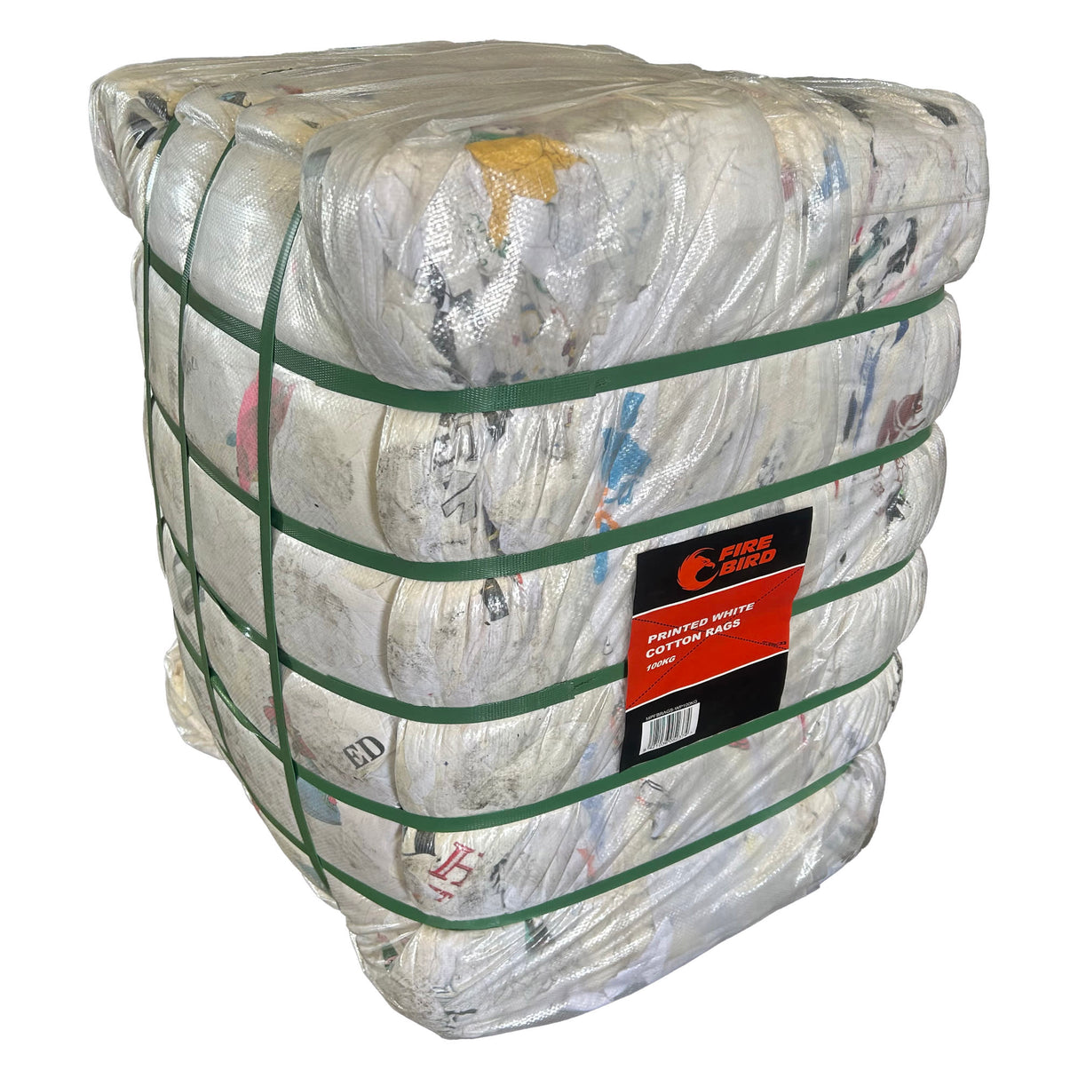 Rags Printed White T-Shirt 100kg