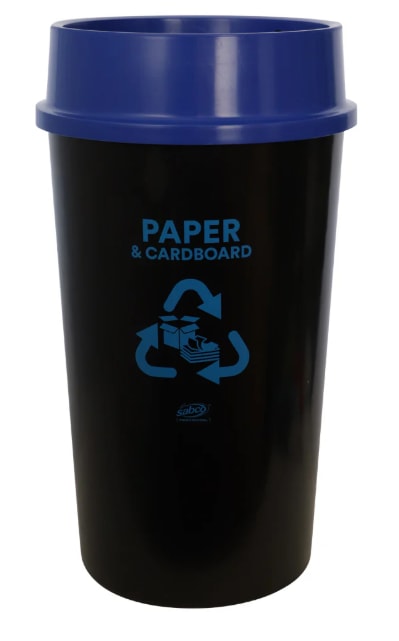 Sabco Recycling Station Bin with Blue Lid 60L