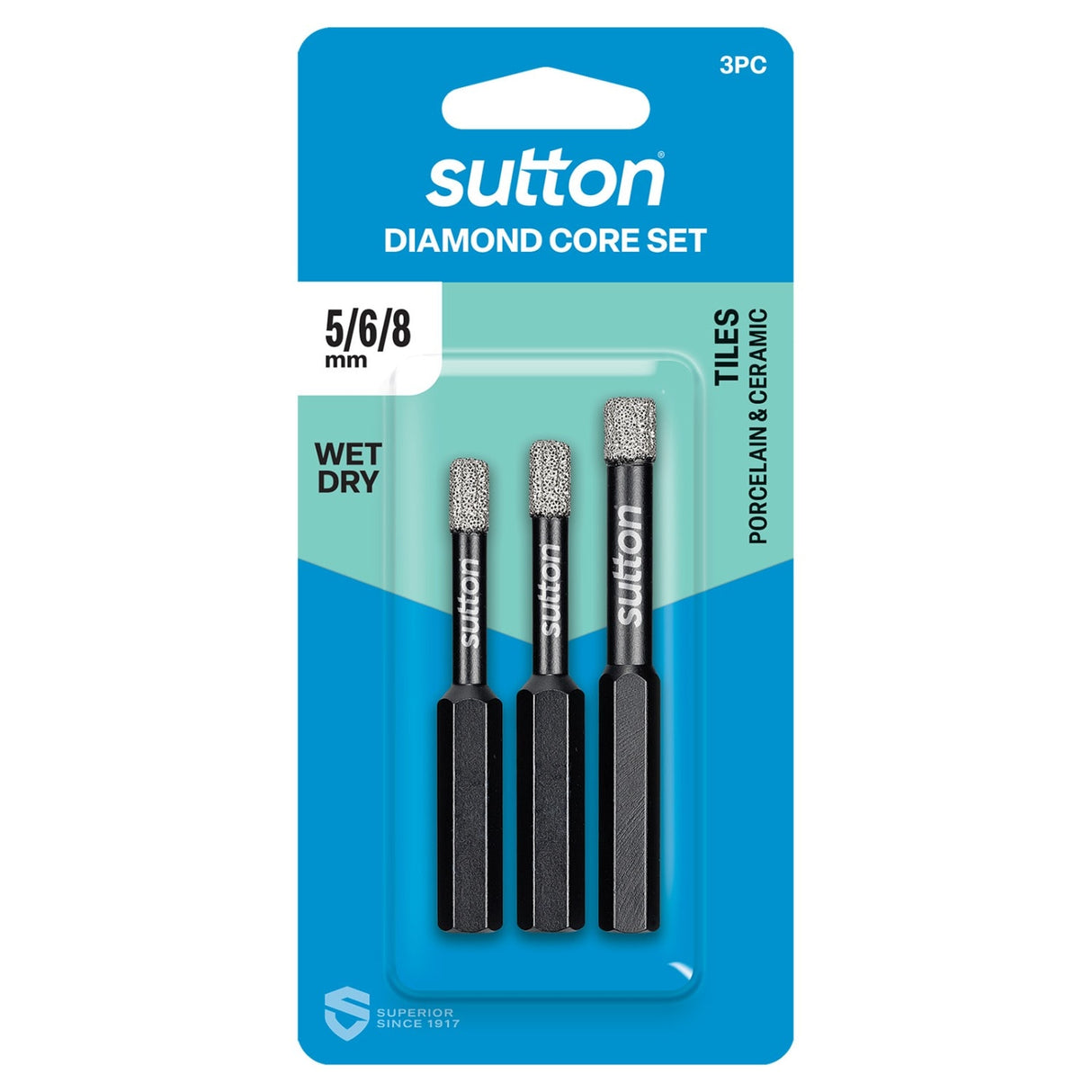 Drill Set Diam Core 5-8 3PC