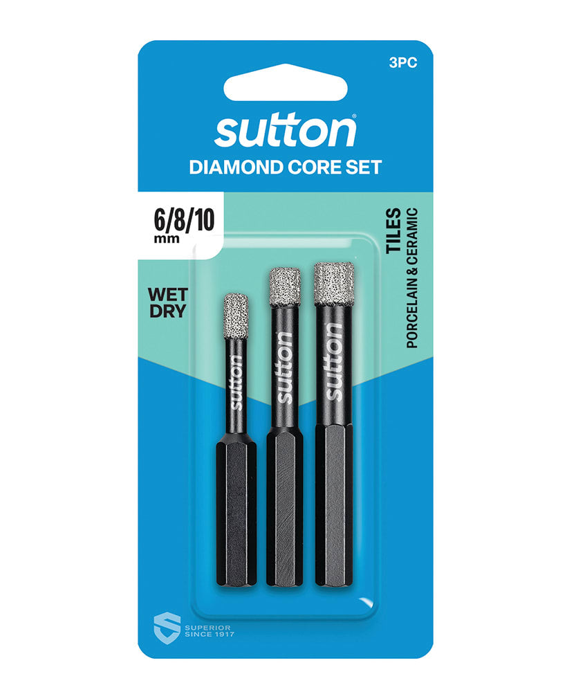 Drill Set Diam Core 6-10 3PC