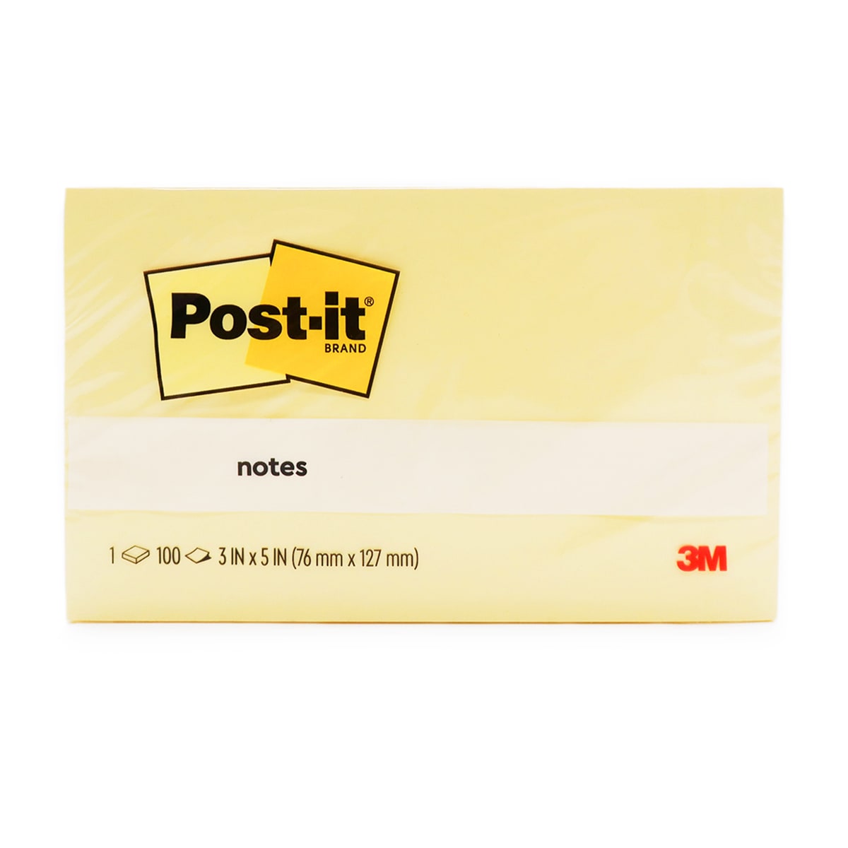 Post-it Notes 655 Yellow 76x127mm (Pack)