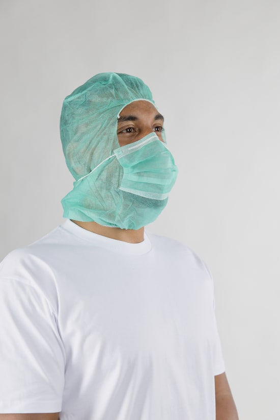 Non-Woven Hood with Face Mask (Carton of 500)