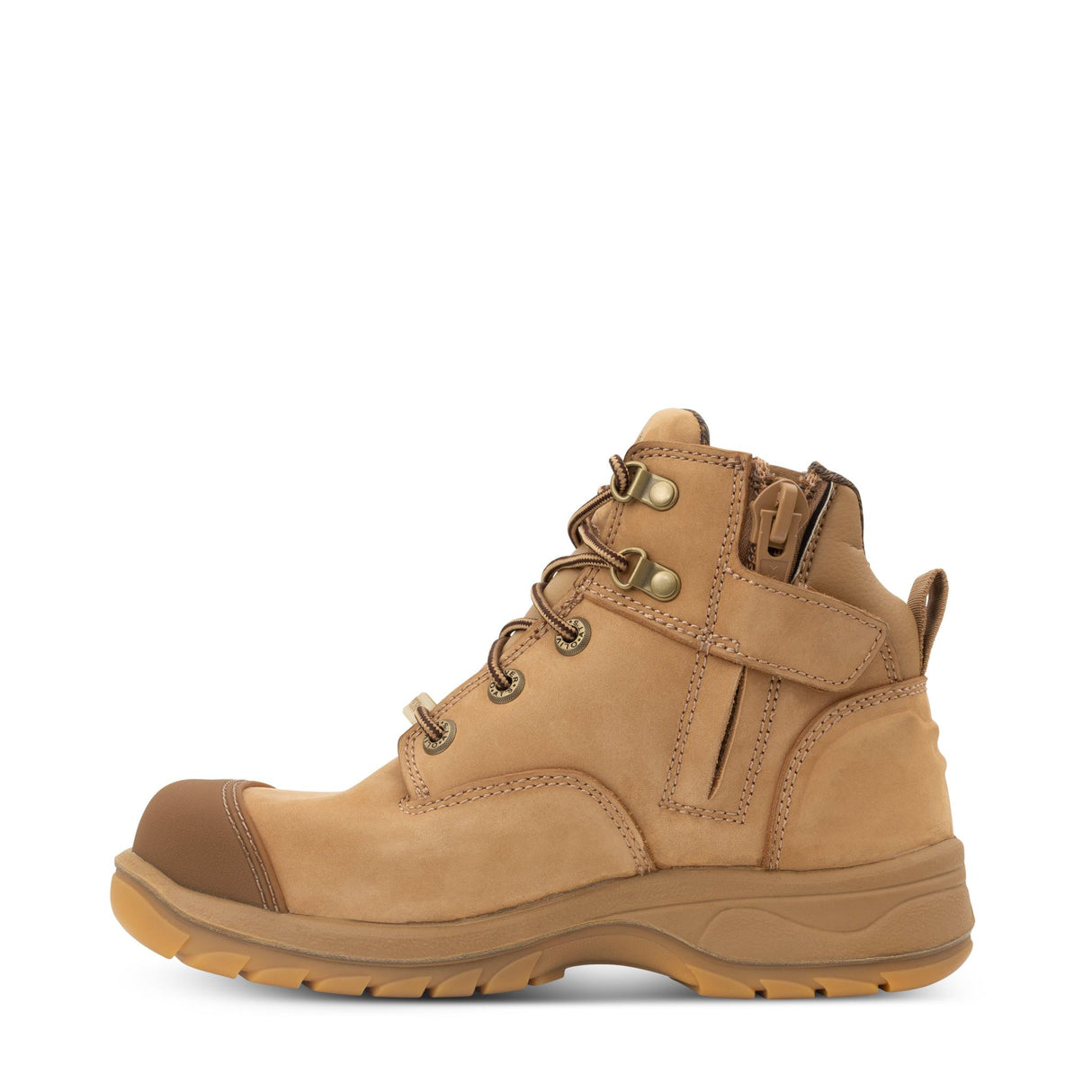 Oliver 49-450Z Zip Sided Women's Safety Boots - Stone (Size: 35)