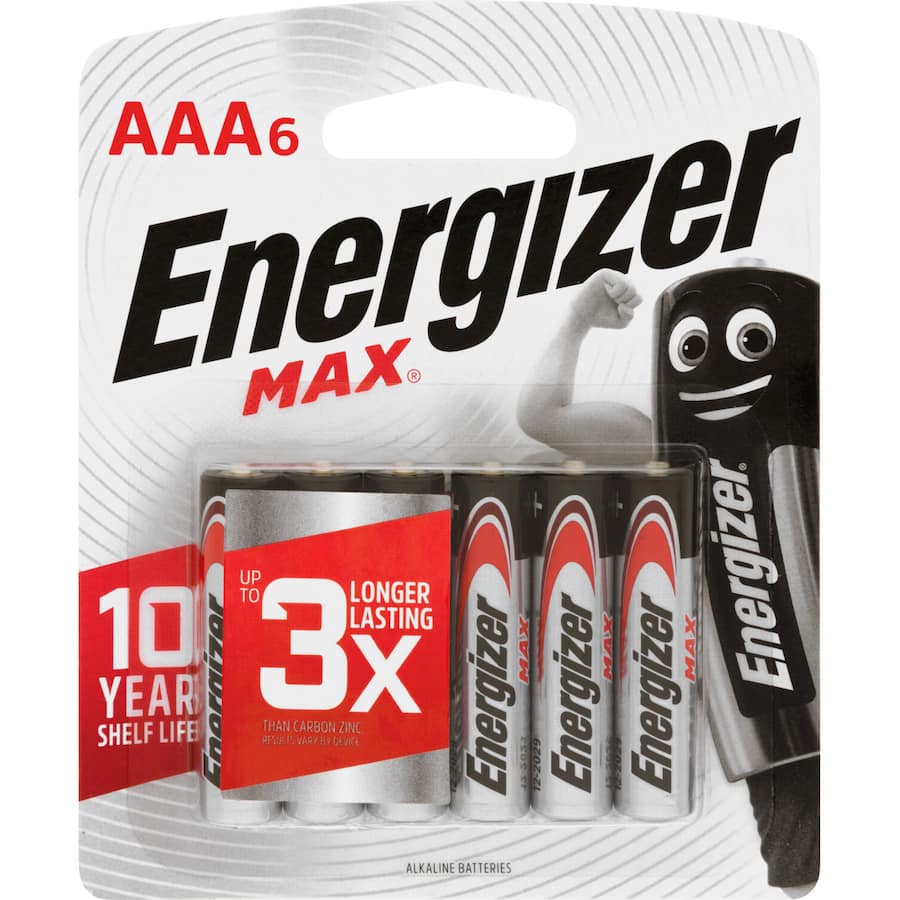 Energizer Max Batteries Aaa 6pack