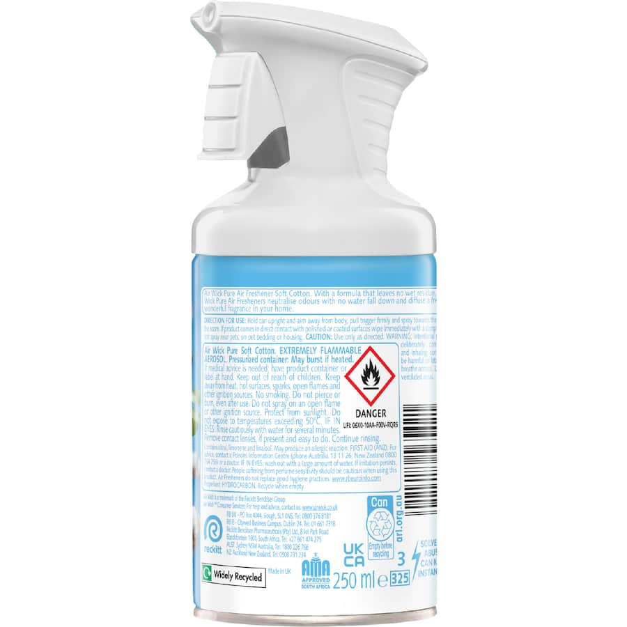 Air Wick Pure Aerosol Soft Cotton 159g