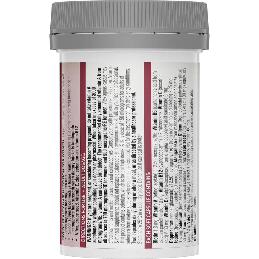 Swisse Ultiboost Hair Nutrition For Women 60 capsules