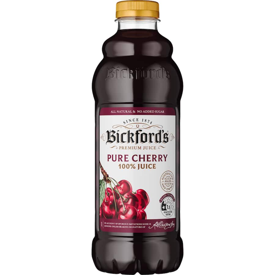 Bickford's Fruit Juice Pure Cherry No Added Sugar 1L