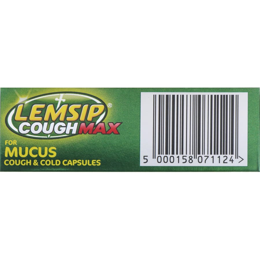 Lemsip Max For Mucus Cough & Cold Chesty Cough Capsules 16pack
