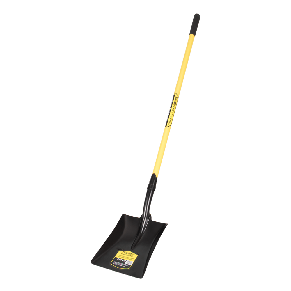 STANWAY Square Mouth Shovel Long Fibreglass Handle