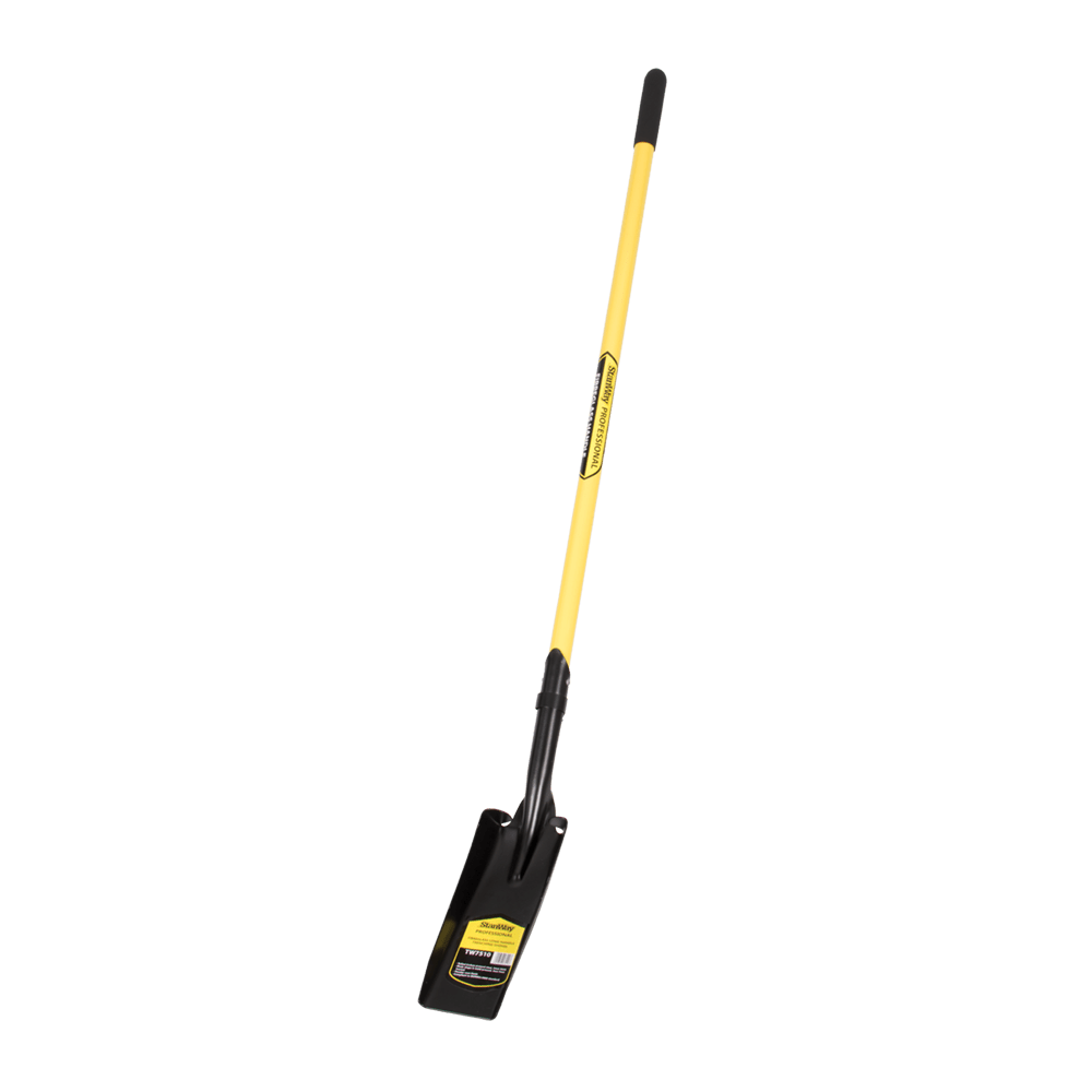 STANWAY Trenching Shovel w Long Fibreglass Handle