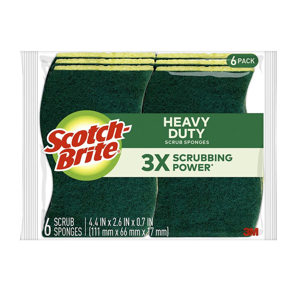 Scotch-Brite 426 Heavy Duty Scrub Sponge 114 x 68 x 15mm (Pack of 6)