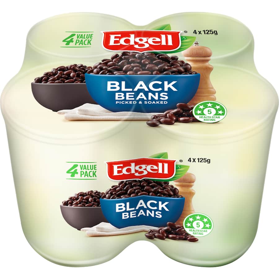 Edgell Black Beans 4 pack 500g