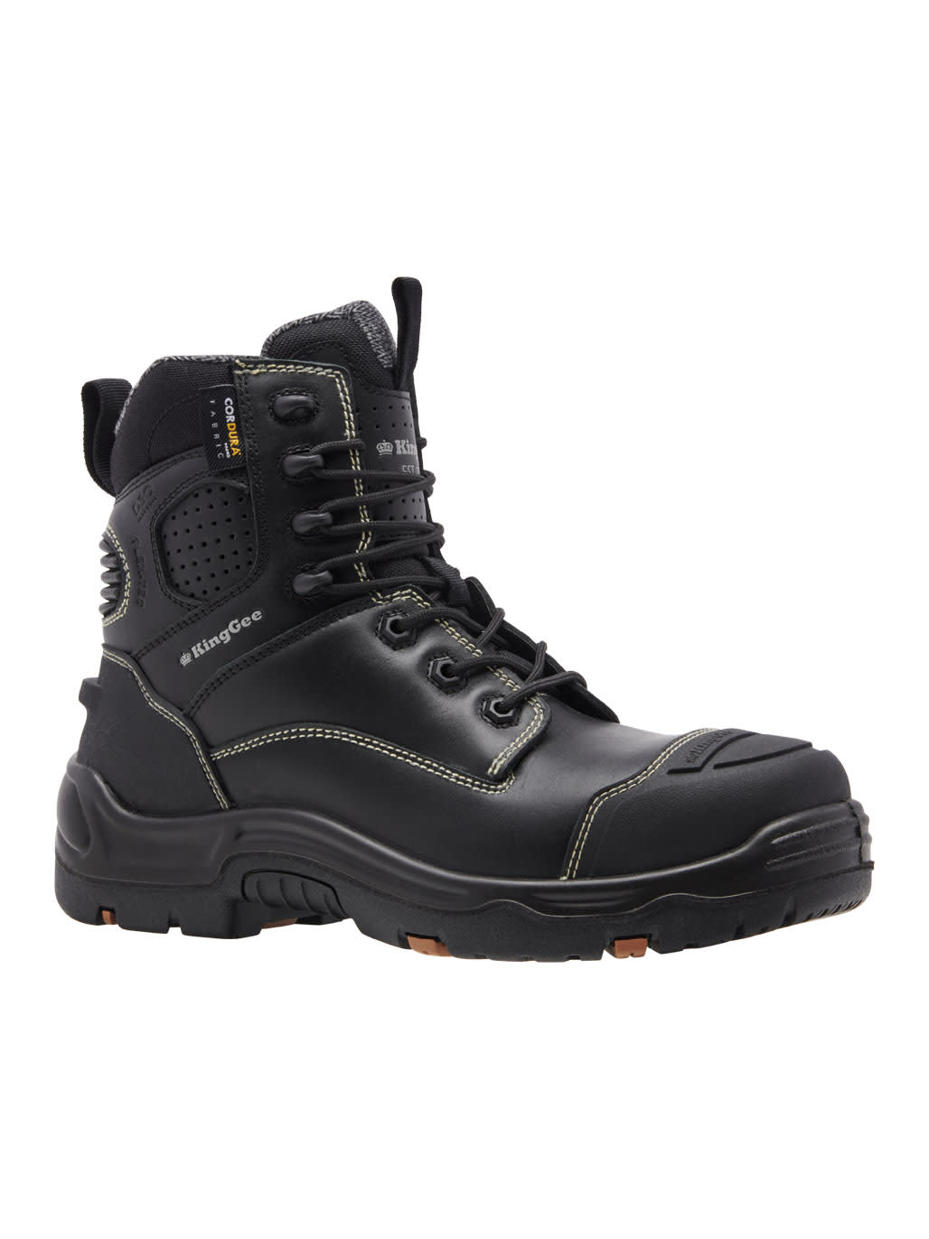 KingGee XTREMEGUARD ONYX 6Z Work Boot - Black - Black (Size: 14)