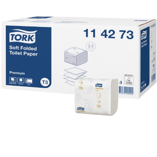 Soft 2 Ply Toilet Paper Interleave 252 Sheets (Carton of 30) - Tork
