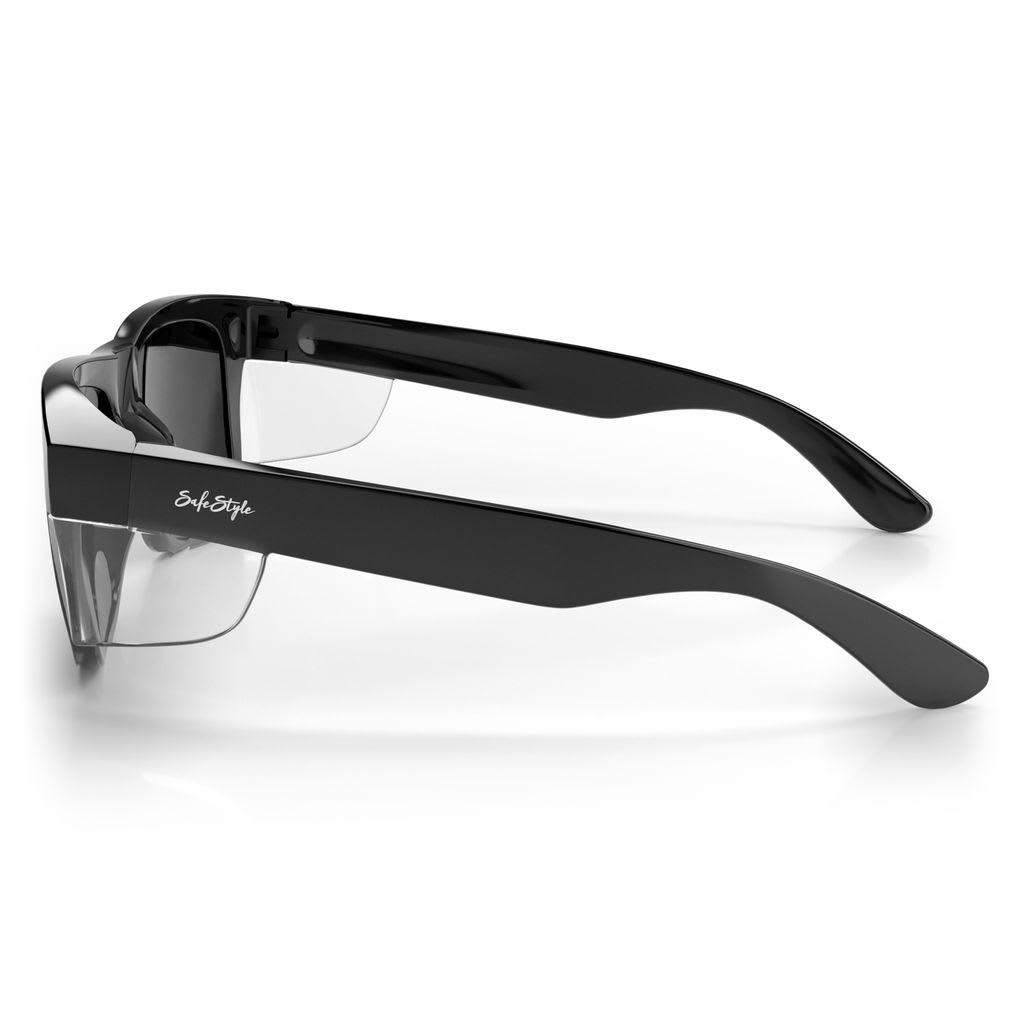 SafeStyle Fusions XL Black Frame, Tinted Lens