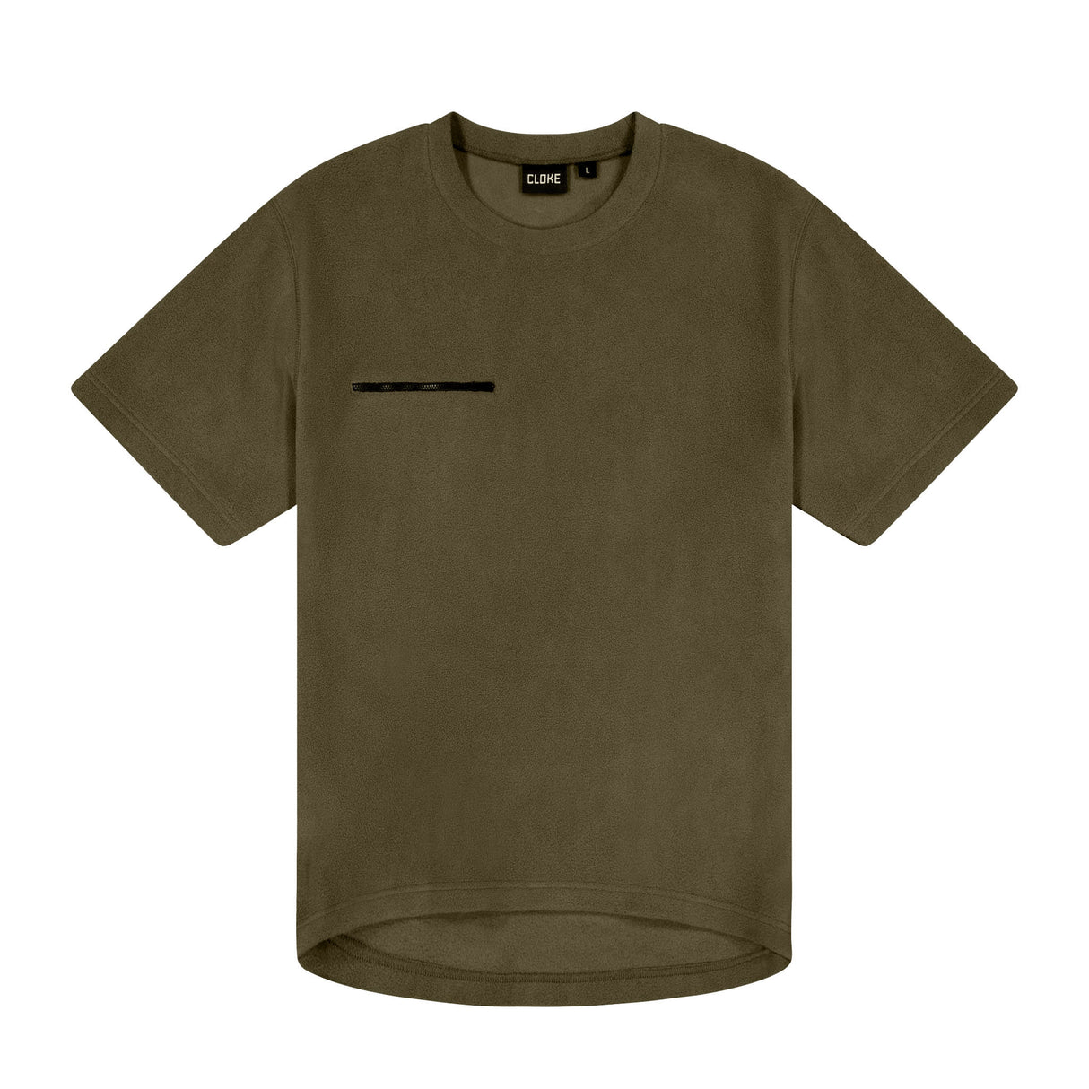 Cloke, Monowai Fleece Tee, MFT - Khaki (Size: S)