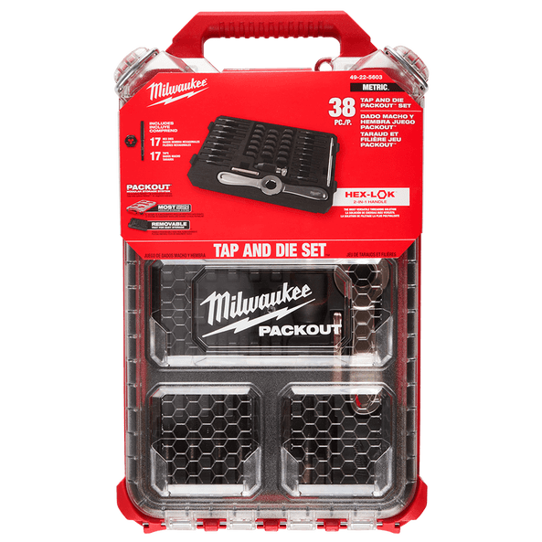 Milwaukee PACKOUT Metric Tap and Die Set 38 (Piece)