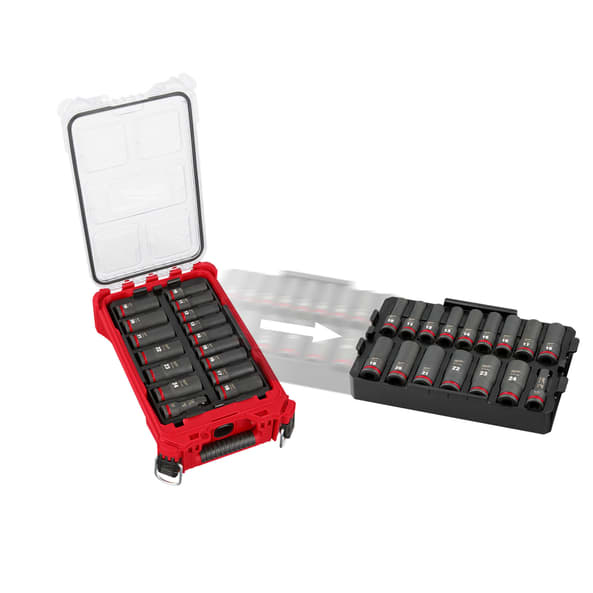 Milwaukee Packout 6 Point Packout Socket Set 16 (Piece)