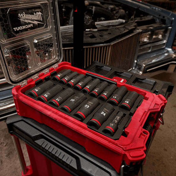Milwaukee Packout 6 Point Packout Socket Set 16 (Piece)