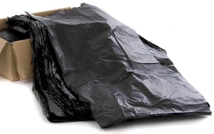 Wheelie Bin Liner - Black 35mu - 240L 750 x 375 x 1500mm - 35mu 1