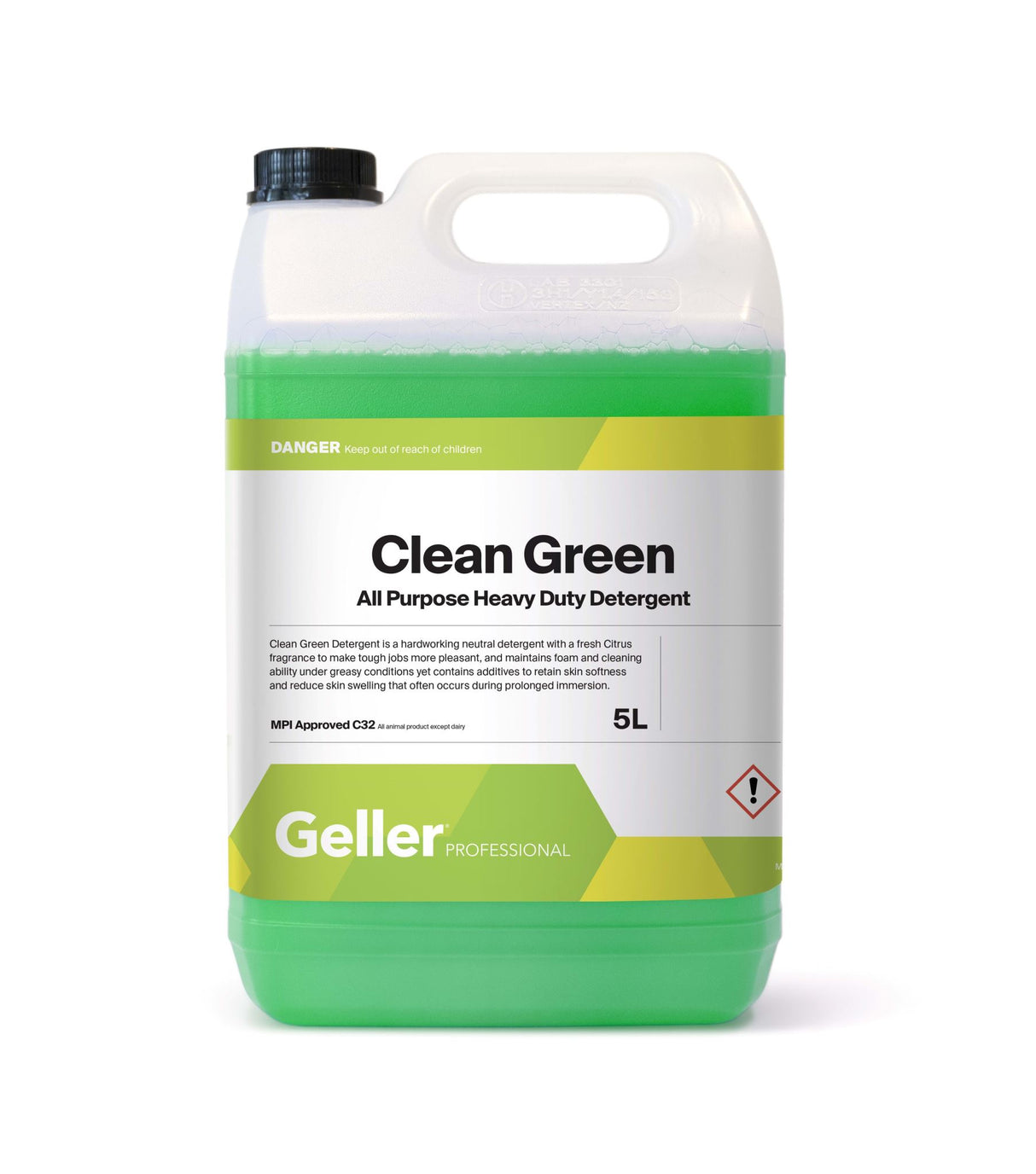 Geller Clean Green HD Multipurpose Detergent 5L