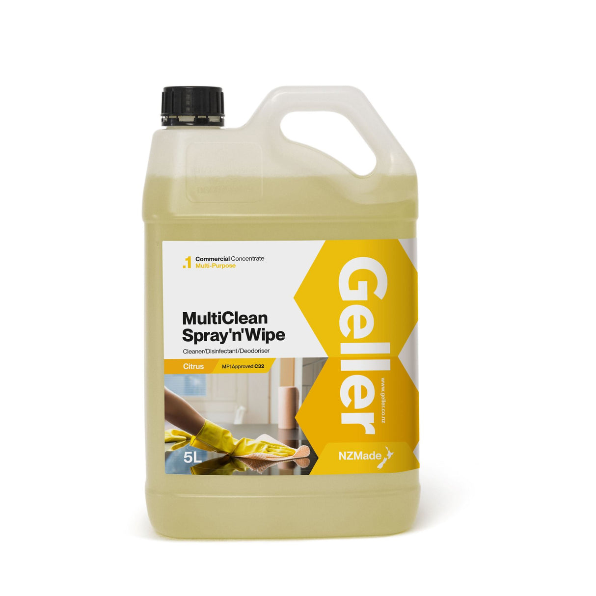 Geller MultiClean SpraynWipe Cleaner Citrus 5L