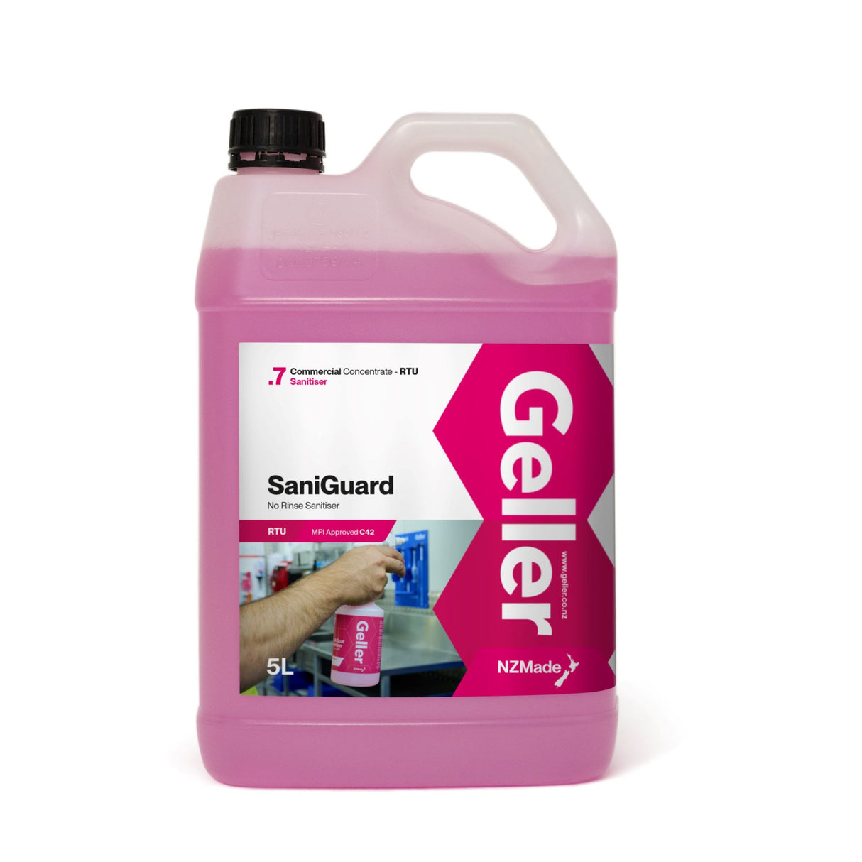 Geller SaniGuard No Rinse Sanitiser 5L
