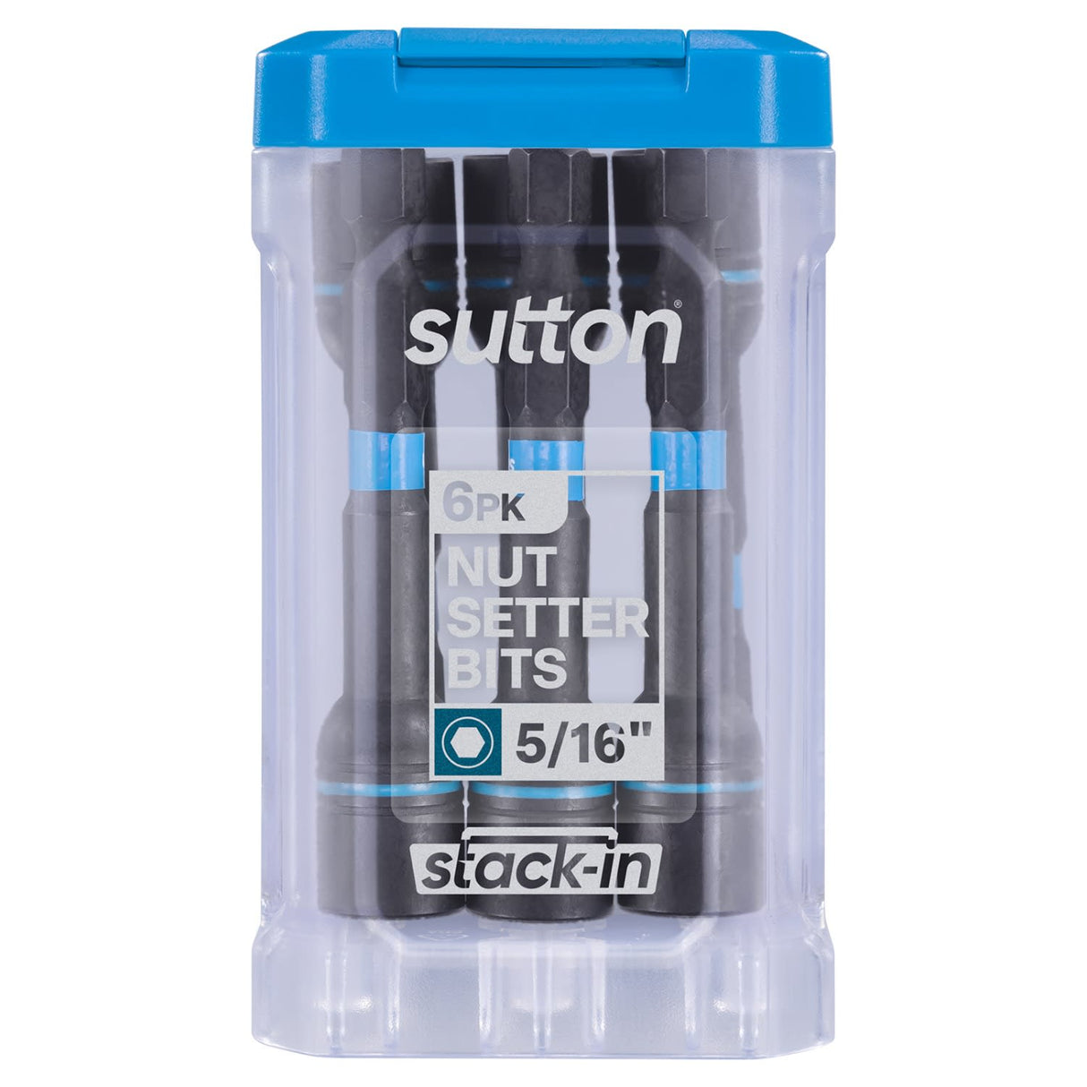 Sutton Stack-In Nutsetter Bit 5/16IN 65MM 6 Pack