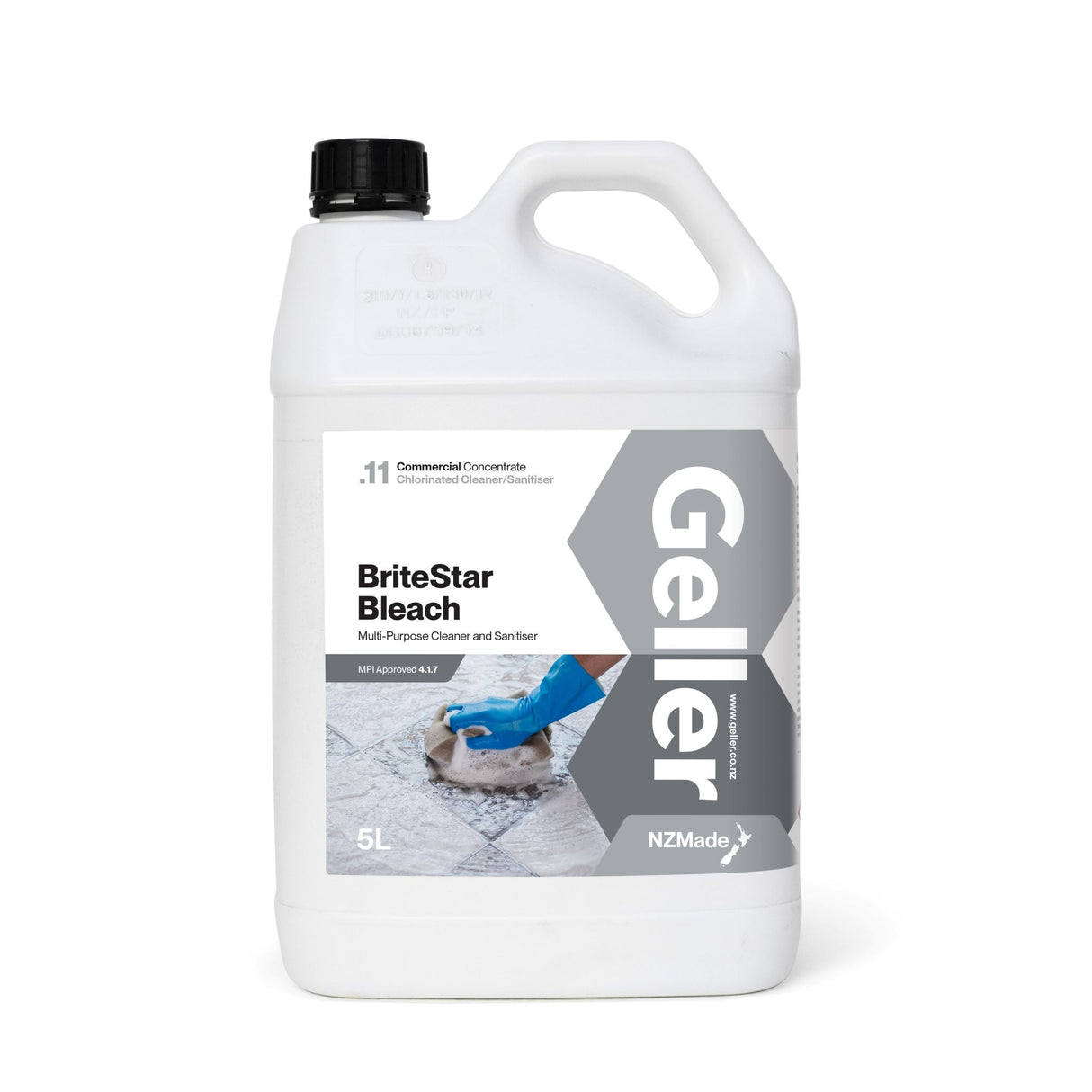 Geller Britestar Bleach Cleaner & Sanitiser 5L