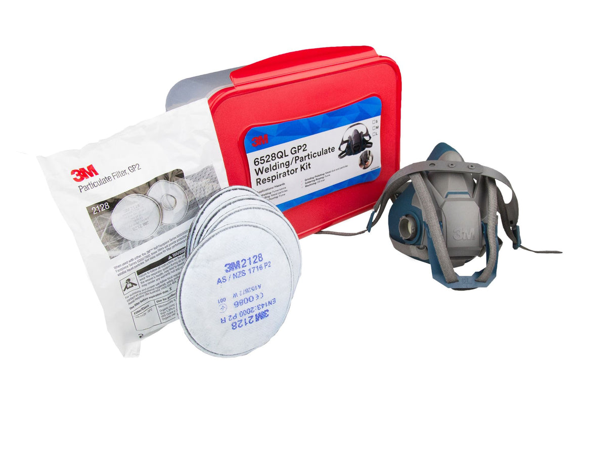 3M Welding/Particulate Respirator Kit 6528QL, GP2 Large
