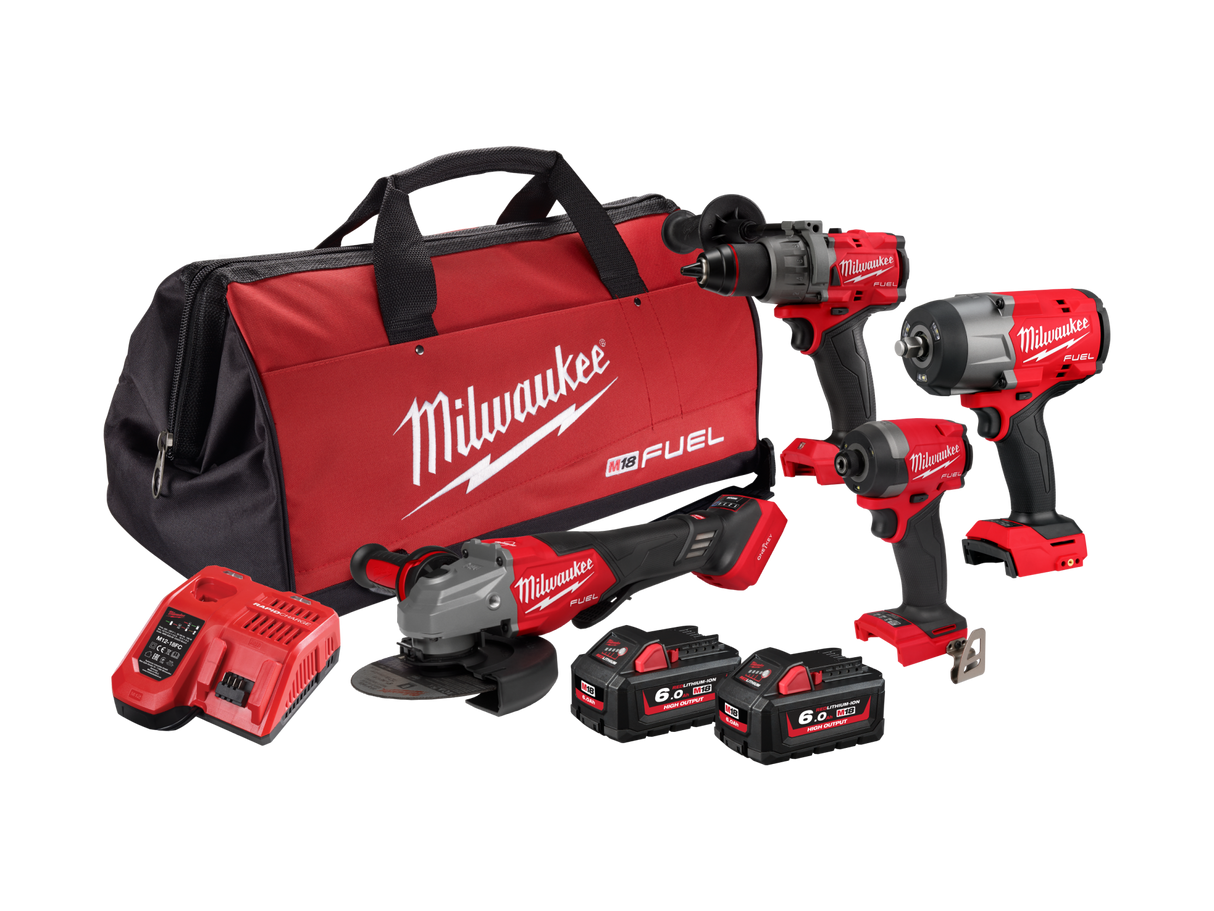 Milwaukee M18 Fuel 4 Piece Power Pack 4L3 (Power Pack)