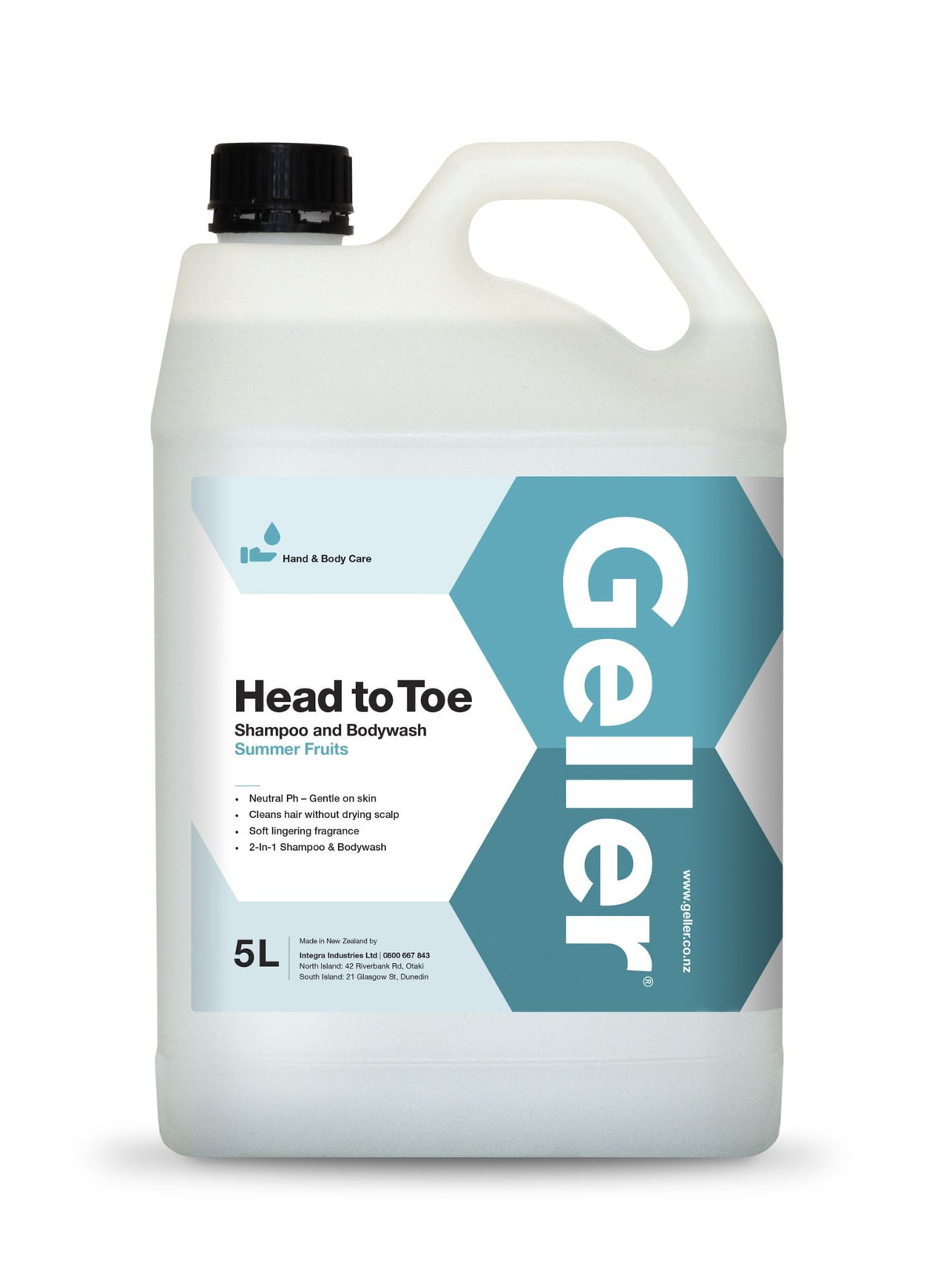 Geller Head To Toe Shampoo and Bodywash 5L