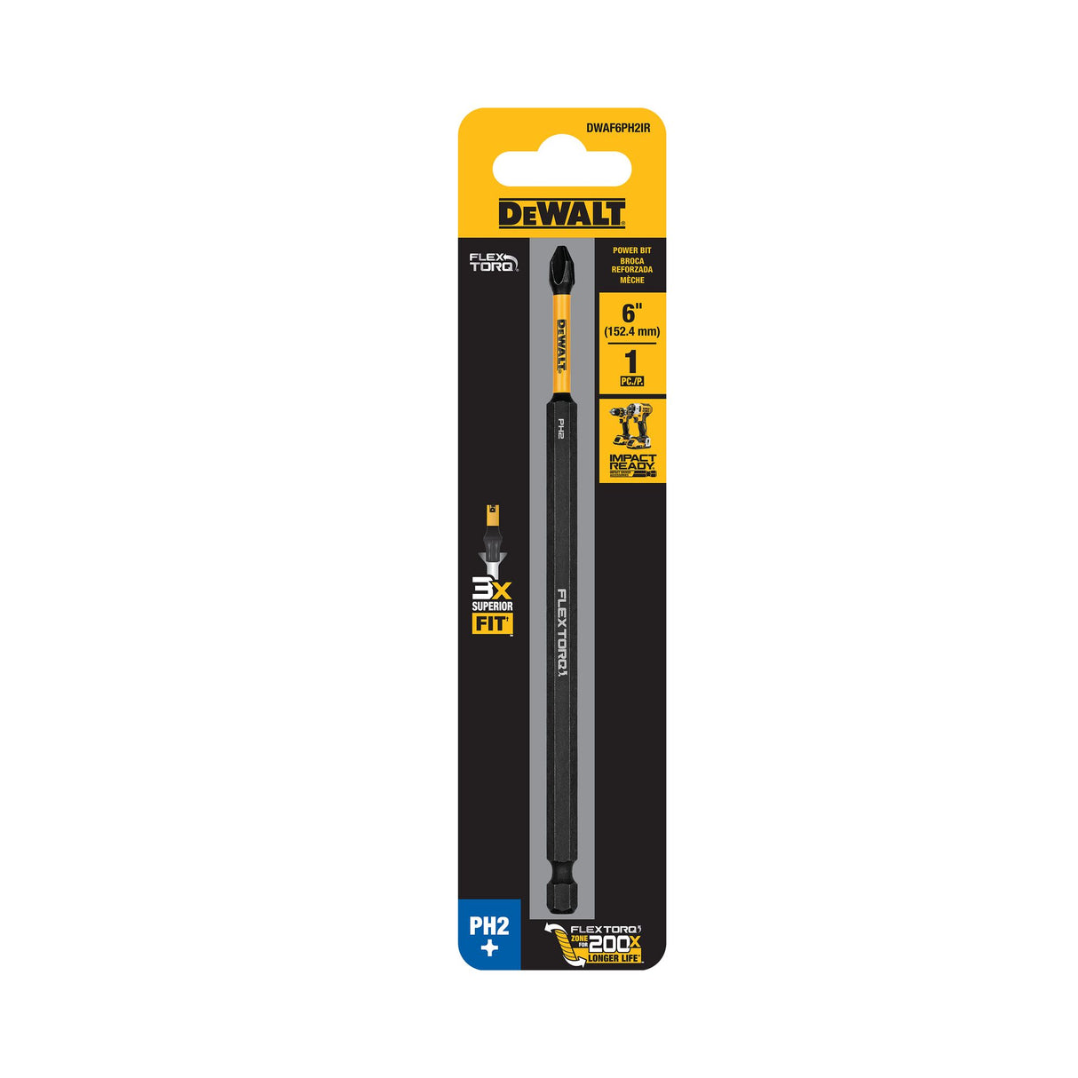 DeWalt PH2 FLEXTORQ Screwdriver Bit 150mm 1 (Pack)